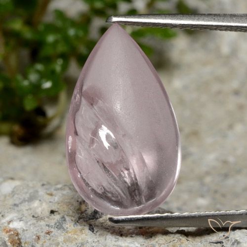5.49ct 天然 ライトローズピンク モルガナイト, 洋梨の形, 透明