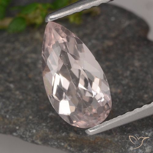 1.15ct 天然 フラミンゴピンク モルガナイト, 洋梨の形, VVS-VS