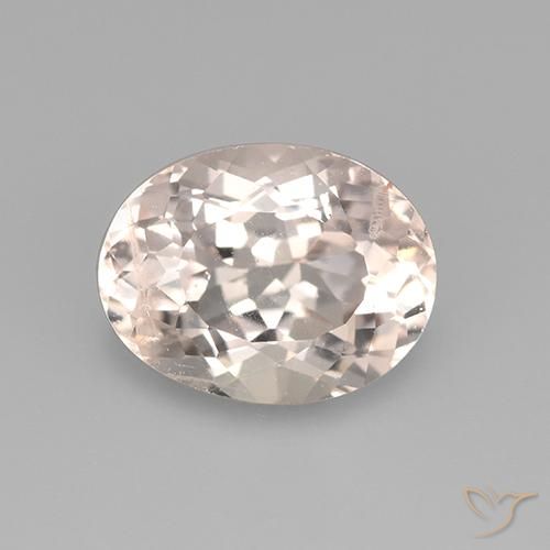 2.43ct 天然 ミディアム薄いピンク モルガナイト, 楕円形, VS