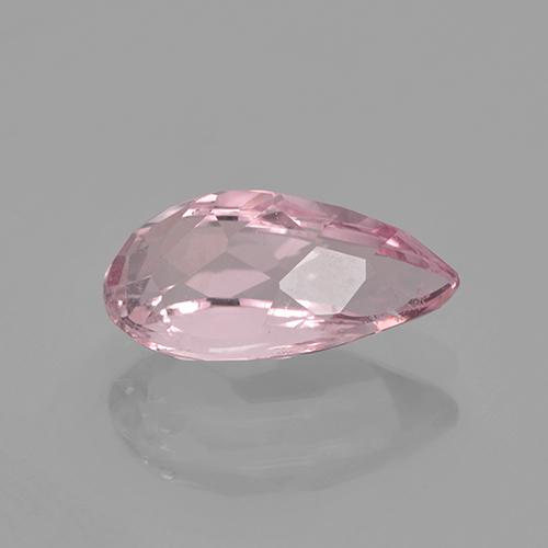 2.52カラットの天然ライトピンクモルガナイト（12.1×6.5 mm・洋梨の形）