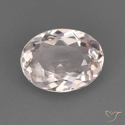 1.64ct 天然 ミディアム薄いピンク モルガナイト, 楕円形, VVS-VS