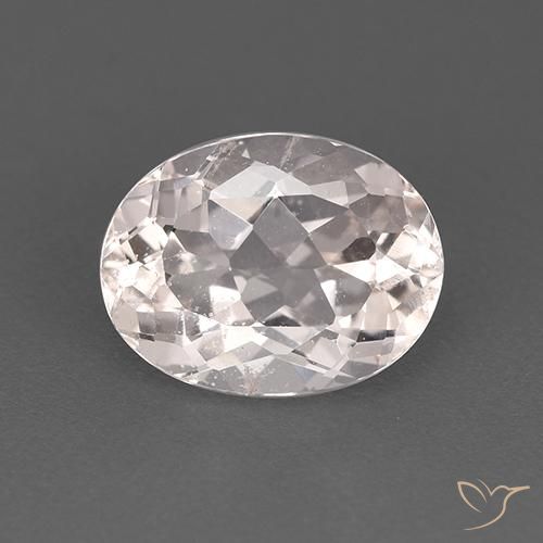 1.79ct 天然 ホワイト モルガナイト, 楕円形, VS