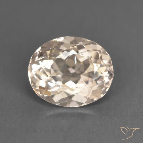 1.54ct 天然 ミディアムピンク モルガナイト, 楕円形, VS
