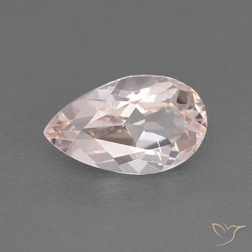 1.30ct 天然 ローズピンクトーン モルガナイト, 洋梨の形, VS