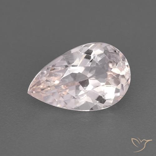 1.53ct 天然 ライトピンク モルガナイト, 洋梨の形, VS