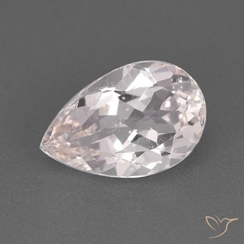 1.73ct 天然 ライトピンク モルガナイト, 洋梨の形, VS