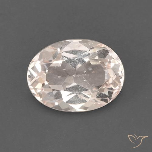 1.68ct 天然 ミディアム薄いピンク モルガナイト, 楕円形, VS