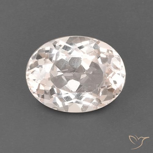 1.90ct 天然 ミディアム薄いピンク モルガナイト, 楕円形, VS