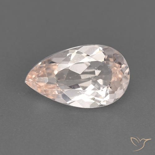 1.42ct 天然 サーモンピンク モルガナイト, 洋梨の形, VVS-VS