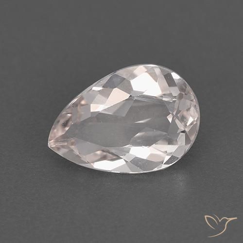 0.98ct 天然 フラミンゴピンク モルガナイト, 洋梨の形, VVS-VS