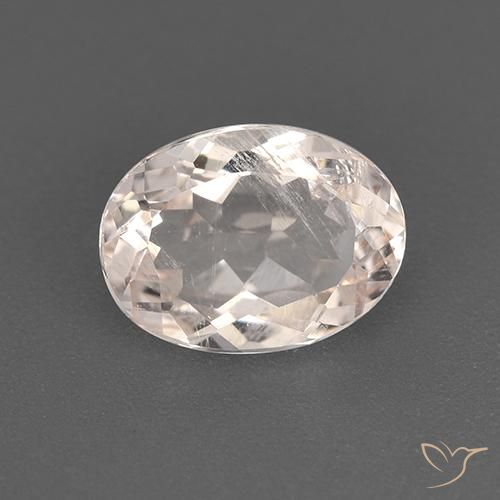 1.18ct 天然 ミディアム薄いピンク モルガナイト, 楕円形, VS