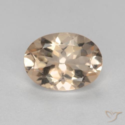 1.05ct 天然 サーモンピンク モルガナイト, 楕円形, VVS-VS