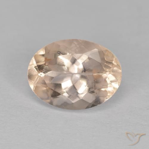 1.24ct 天然 サーモンピンク モルガナイト, 楕円形, VVS-VS