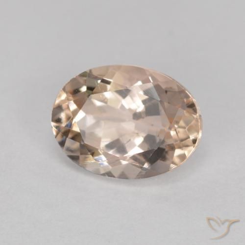 1.23ct 天然 ミディアムピンク モルガナイト, 楕円形, VS