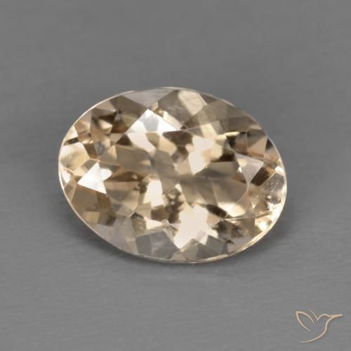 1.02ct 天然 ライトゴールド モルガナイト, 楕円形, VVS-VS