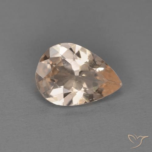 0.72ct 天然 ミディアムピンク モルガナイト, 洋梨の形, VS