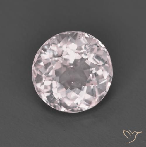 1.52ct 天然 ライトピンク モルガナイト, ラウンド, VS