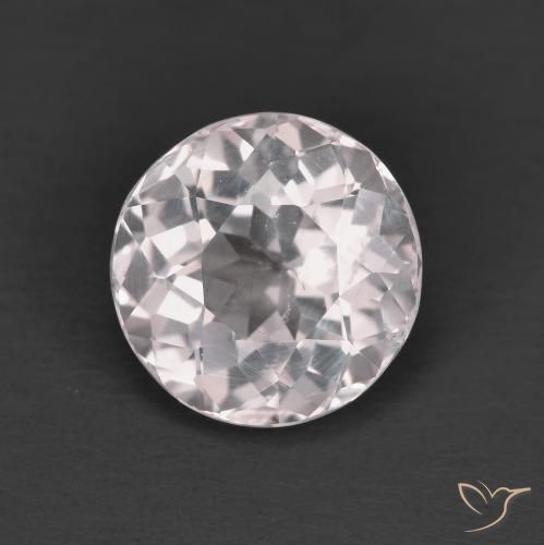 1.65ct 天然 ライトピンク モルガナイト, ラウンド, VS