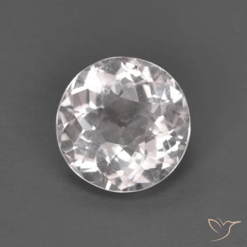 1.28ct 天然 ライトピンク モルガナイト, ラウンド, VVS-VS