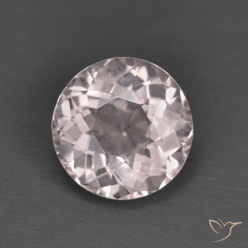 1.63ct 天然 ライトピンク モルガナイト, ラウンド, VVS-VS