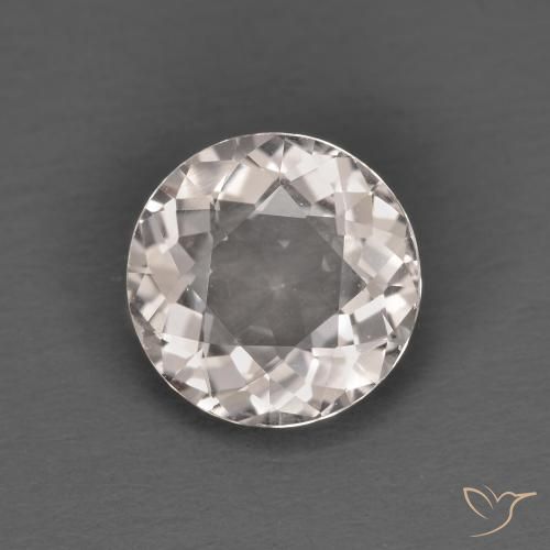 1.28ct 天然 サーモンピンク モルガナイト, ラウンド, VVS-VS