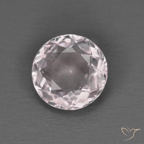 1.22ct 天然 ライトピンク モルガナイト, ラウンド, VVS-VS