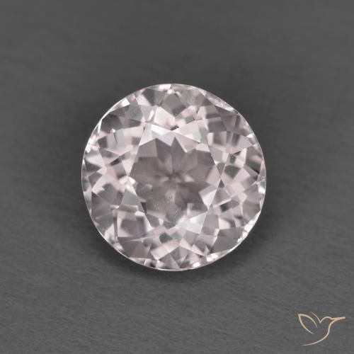 1.28ct 天然 ライトピンク モルガナイト, ラウンド, VVS-VS