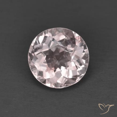 1.34ct 天然 ライトピンク モルガナイト, ラウンド, VS