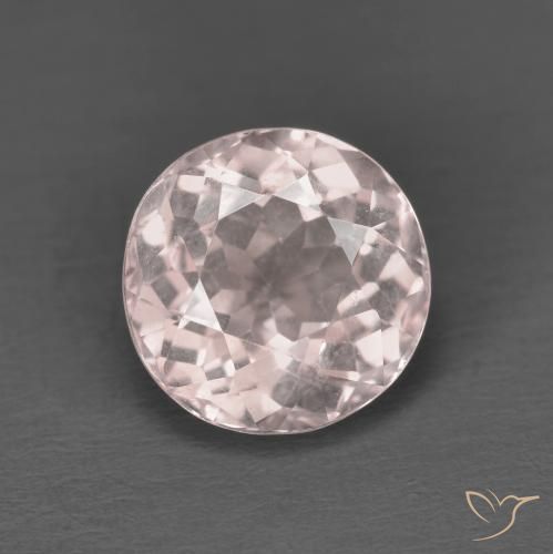 1.59ct 天然 ライトピンク モルガナイト, ラウンド, VS