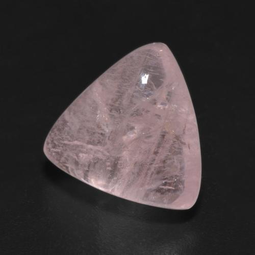 5.55カラットの天然ローズピンクモルガナイト（12.4×11.8 mm・トリリアント）