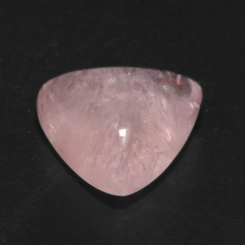 5.55カラットの天然ローズピンクモルガナイト（12.4×11.8 mm・トリリアント）