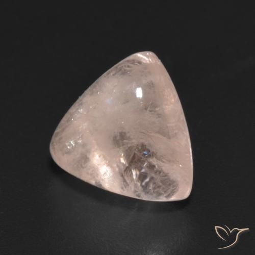 2.44ct 天然 非常に薄いピンク モルガナイト, トリリオン, 半透明
