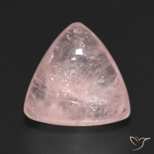 4.53ct 天然 コーラルピンク モルガナイト, トリリオン, 半透明