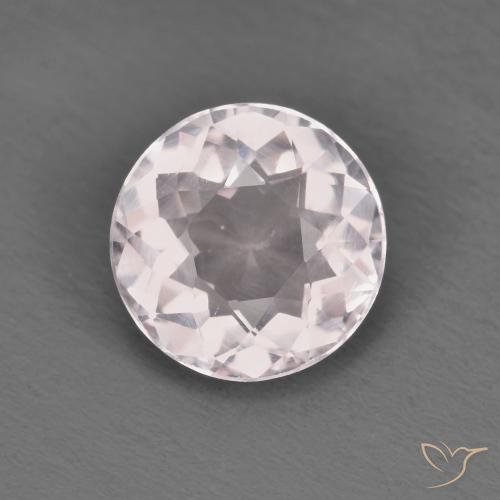 1.09ct 天然 ライトピンク モルガナイト, ラウンド, VVS-VS