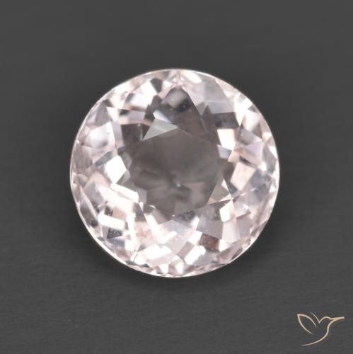 1.20ct 天然 ライトピンク モルガナイト, ラウンド, VS