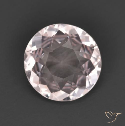 1.16ct 天然 ライトピンク モルガナイト, ラウンド, VVS