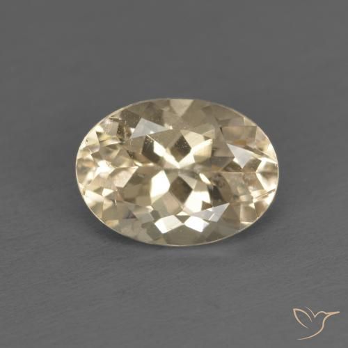 1.29ct 天然 ライトゴールド モルガナイト, 楕円形, VS