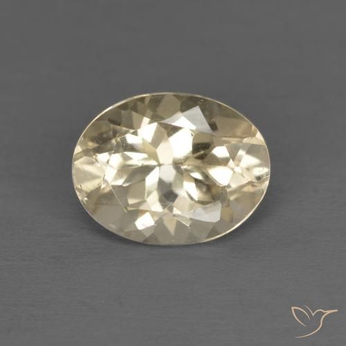 1.17ct 天然 ライトゴールド モルガナイト, 楕円形, VVS-VS