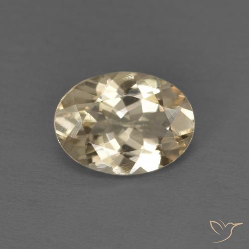 0.96ct 天然 薄いゴールド モルガナイト, 楕円形, VVS-VS