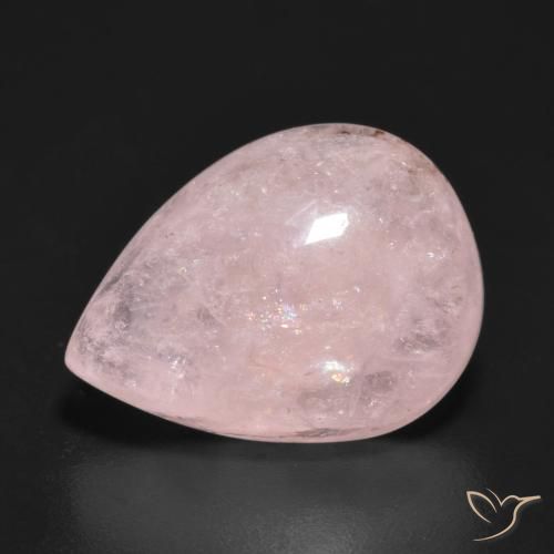 8.26ct 天然 ライトピンク モルガナイト, 洋梨の形, 半透明