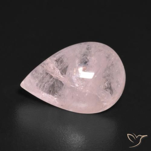 3.72ct 天然 フラミンゴピンク モルガナイト, 洋梨の形, 透明
