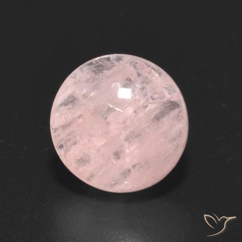 1.97ct 天然 薄いコーラルピンク モルガナイト, ラウンド, 透明