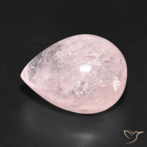 10.51ct 天然 ライトピンク モルガナイト, 洋梨の形, 半透明