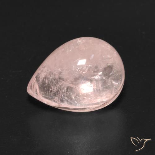3.08ct 天然 薄いコーラルピンク モルガナイト, 洋梨の形, 透明