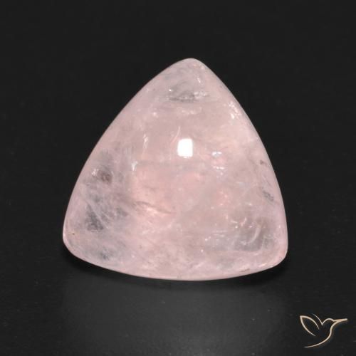4.17ct 天然 薄いコーラルピンク モルガナイト, トリリオン, 透明