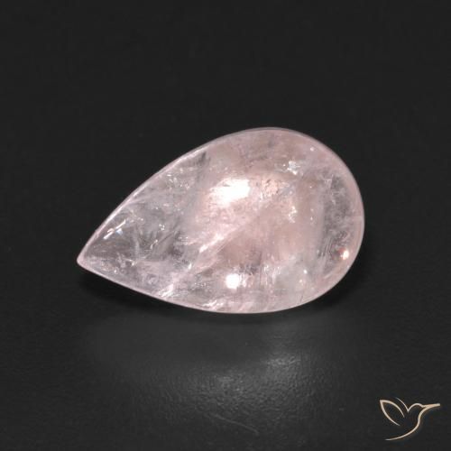 3.08ct 天然 ローズピンク モルガナイト, 洋梨の形, 透明