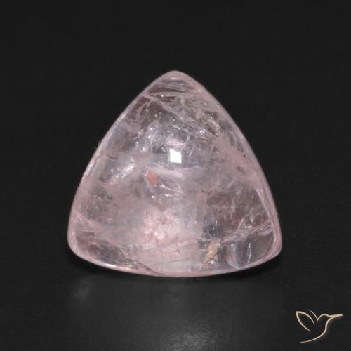 4.11ct 天然 コーラルピンク モルガナイト, トリリオン, 透明