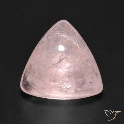 7.14ct 天然 ローズピンク モルガナイト, トリリオン, 透明
