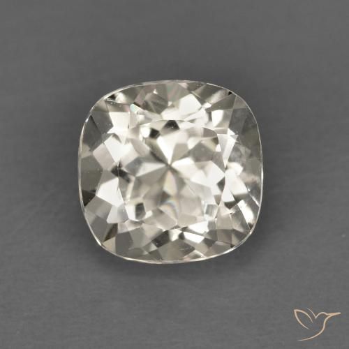1.01ct 天然 ライトイエロー モルガナイト, クッション, VS