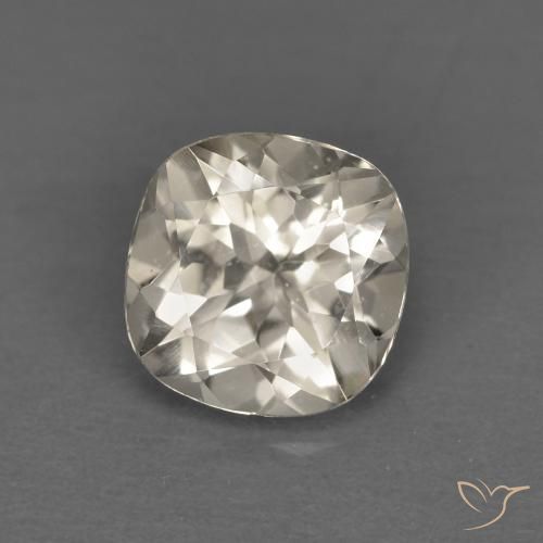 0.81ct 天然 ライトイエロー モルガナイト, クッション, VS